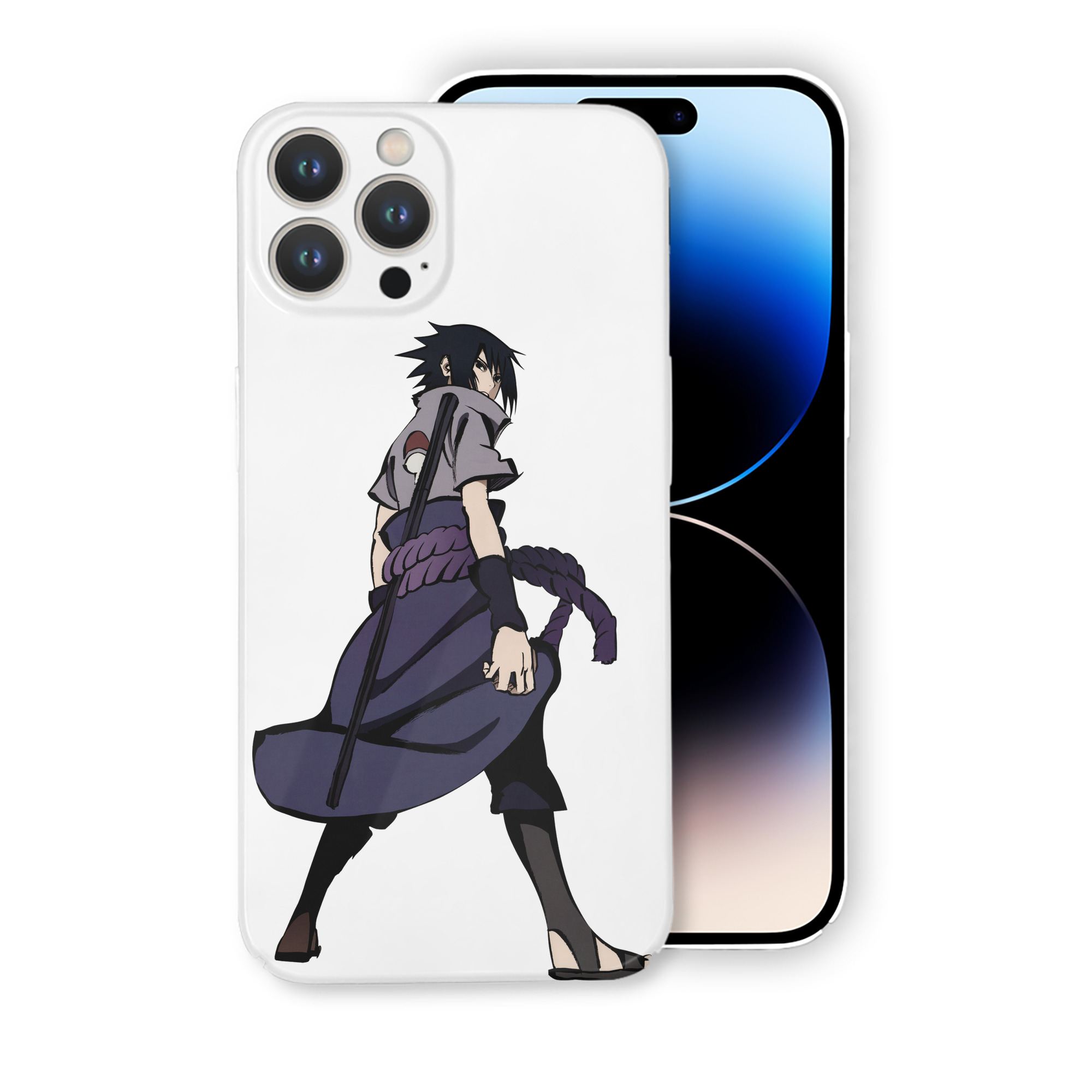 （画像用） NARUTO -ナルト- うちは サスケ Uchiha Sasuke 【iPhone 14シリーズ対応】ハードケース